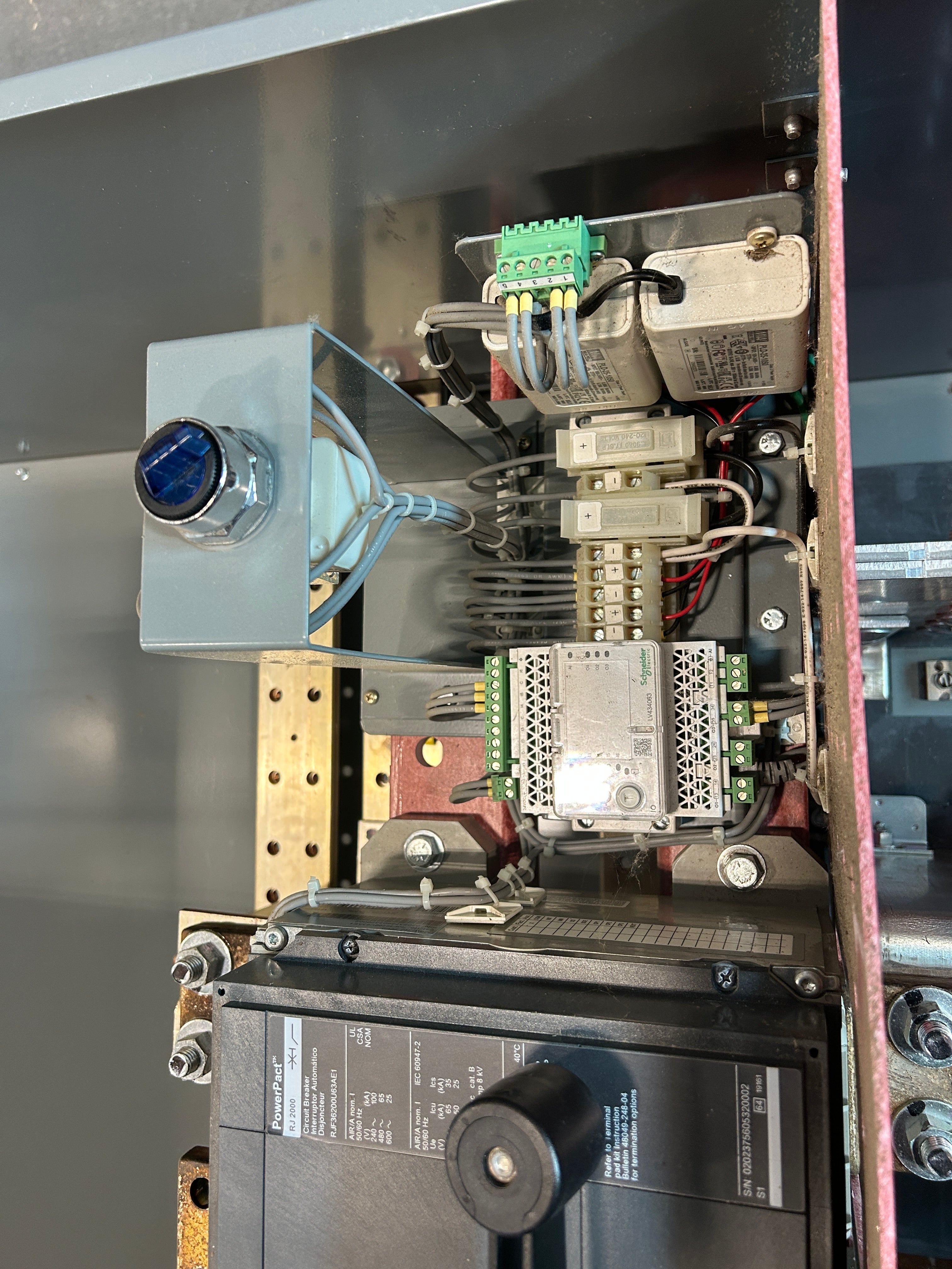 Square D EZM12000CBUMS 1PH 2000A Main Disconnect w/ERMS Energy Reduction Maintenance Switch