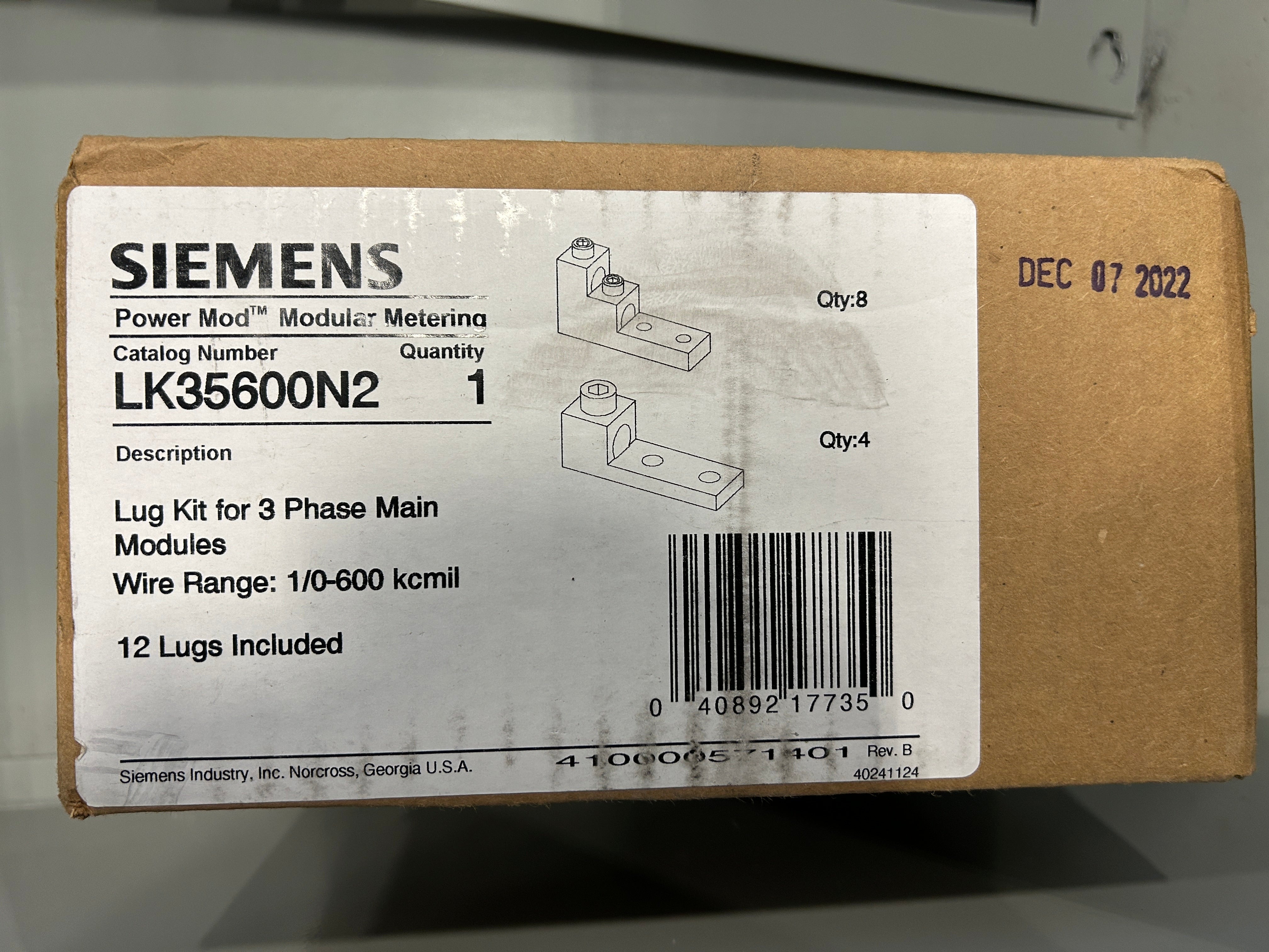 Siemens WB31600B 3 Phase 1600 Amp Main Disconnect