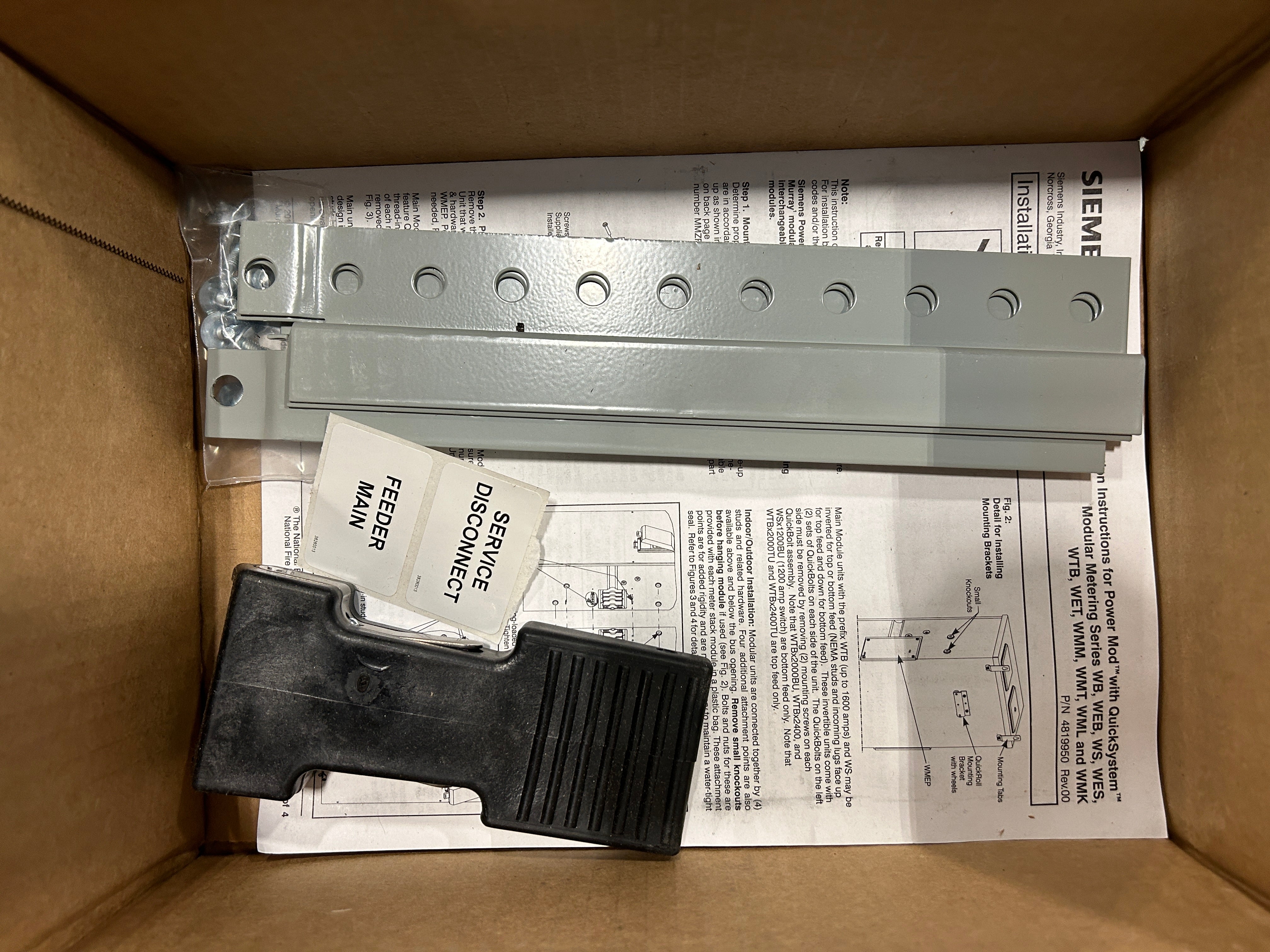 Siemens WB31600B 3 Phase 1600 Amp Main Disconnect