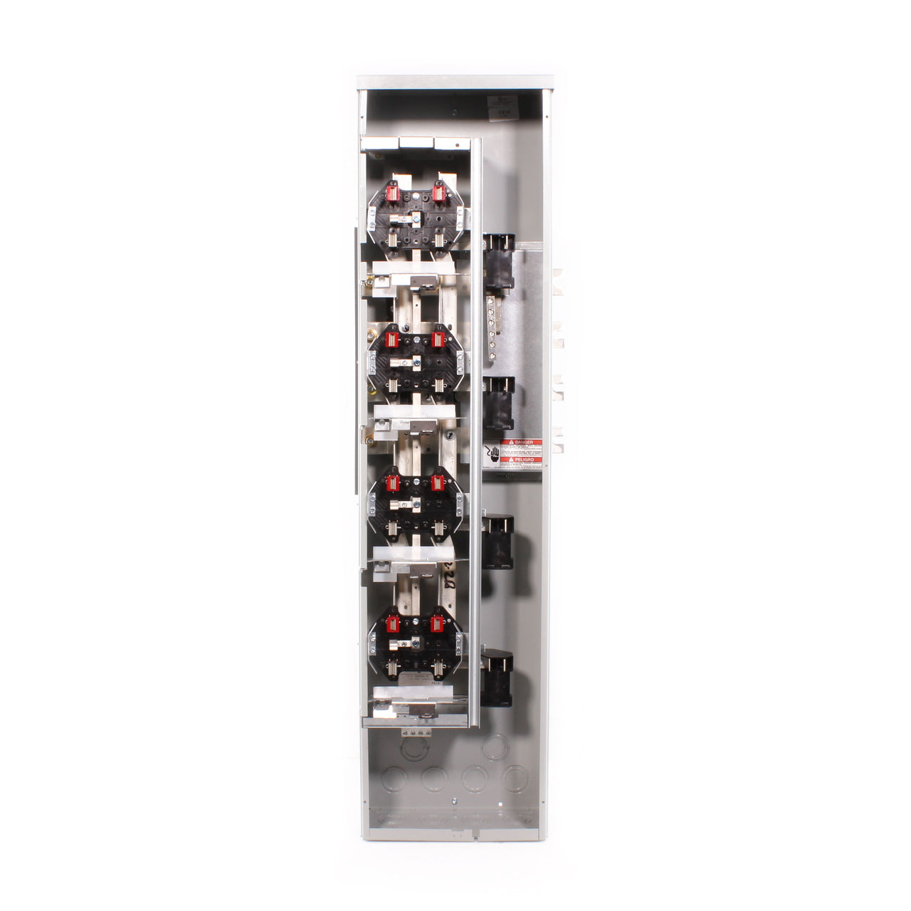 GE TMPR8412R Single Phase or Three Phase Ringless 4-Gang 125A Meter Stack