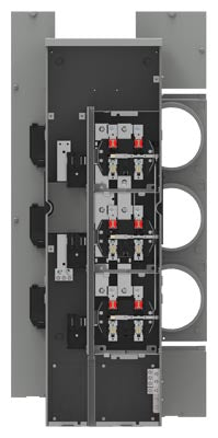 Siemens WMM32125J 3PH In / 1PH Out 3 Gang 125A Socket Ring Type Meter Stack