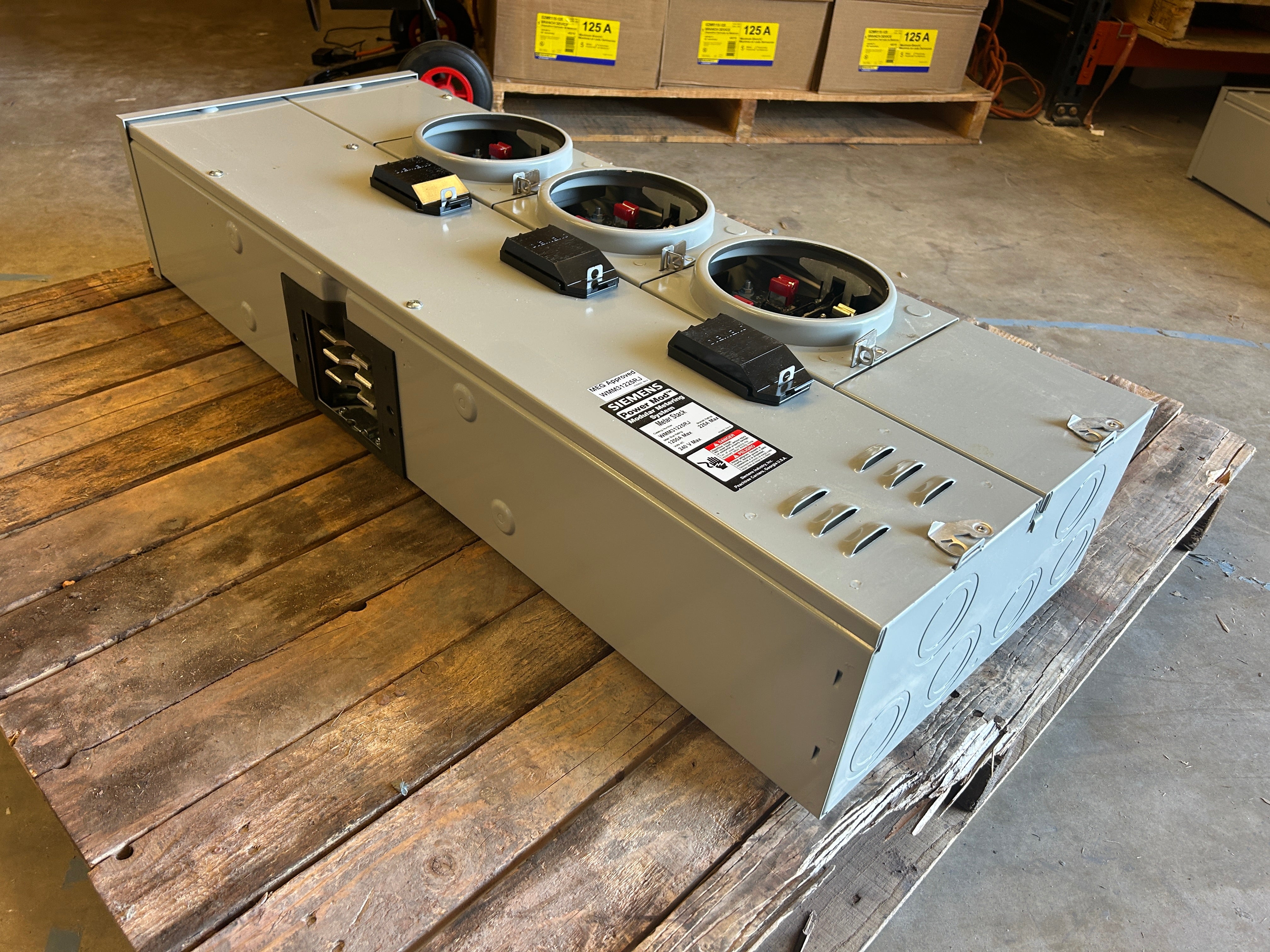 Siemens WMM31225RJ Single Phase 225A Socket Ringless Meter Stack