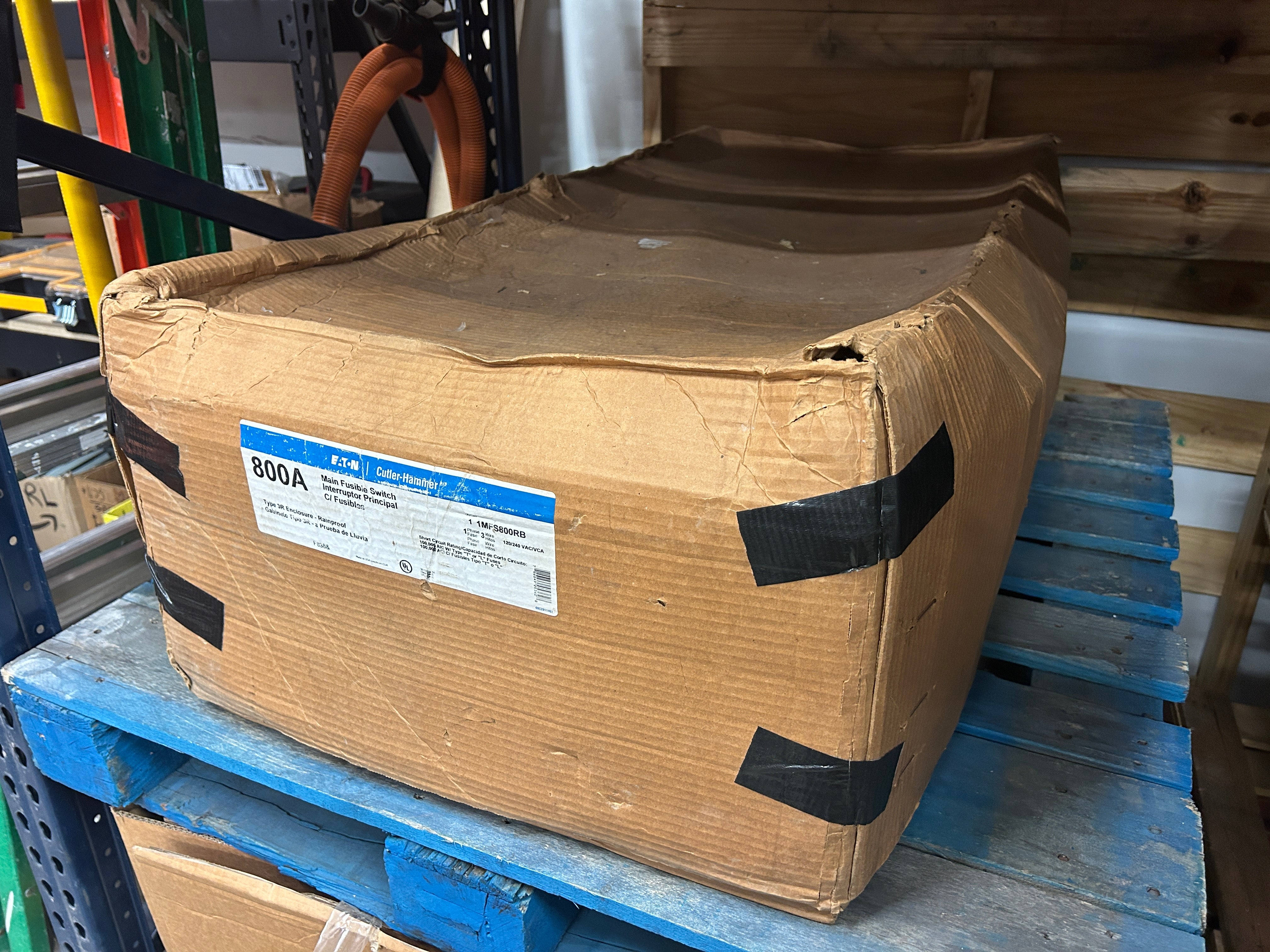 Eaton 1MFS800RB 800A Single Phase Main Fusible Switch Disconnect