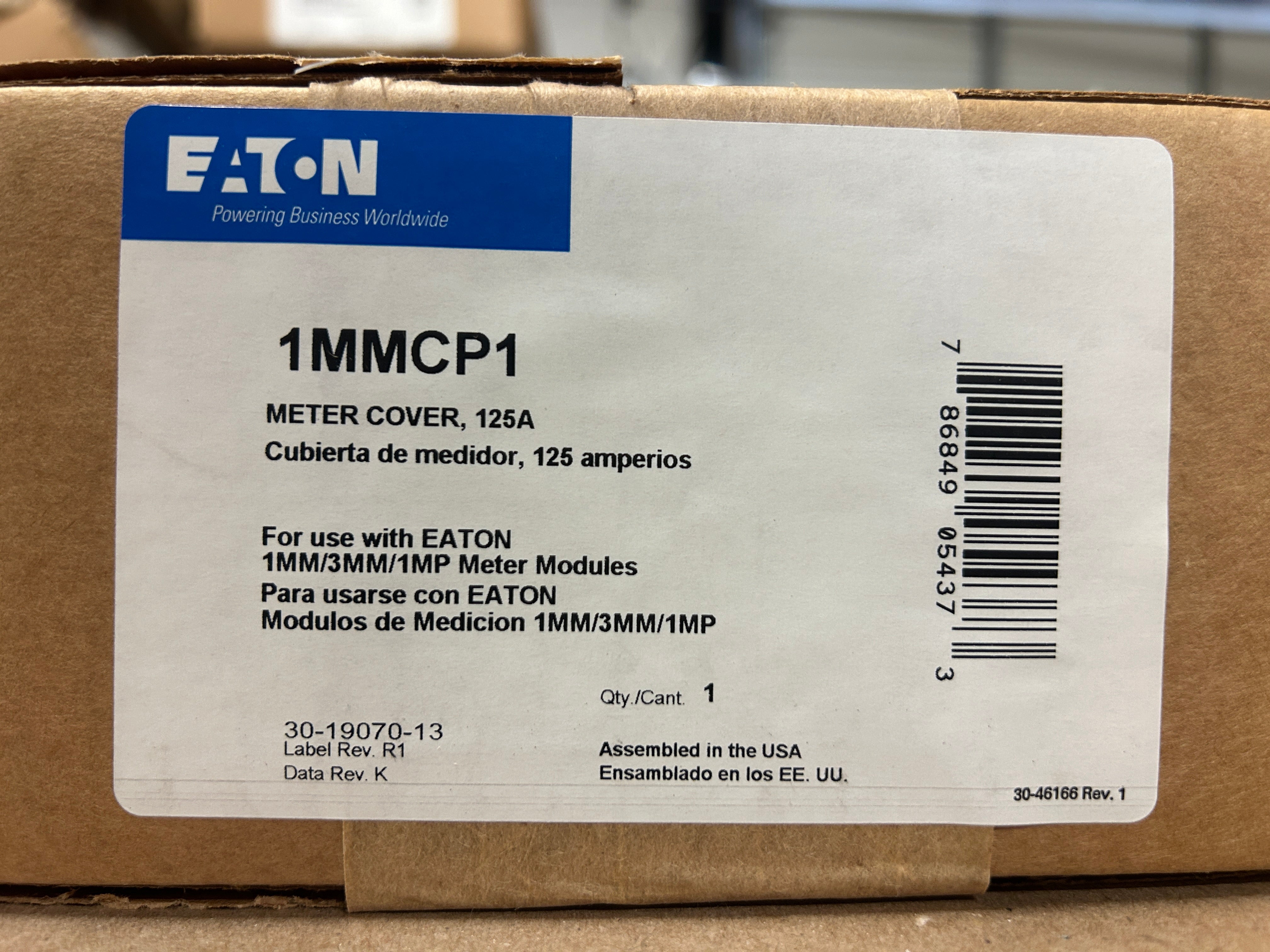 Eaton 1MMCP1 Ringless to Ring Meter Socket Cover Conversion Kit