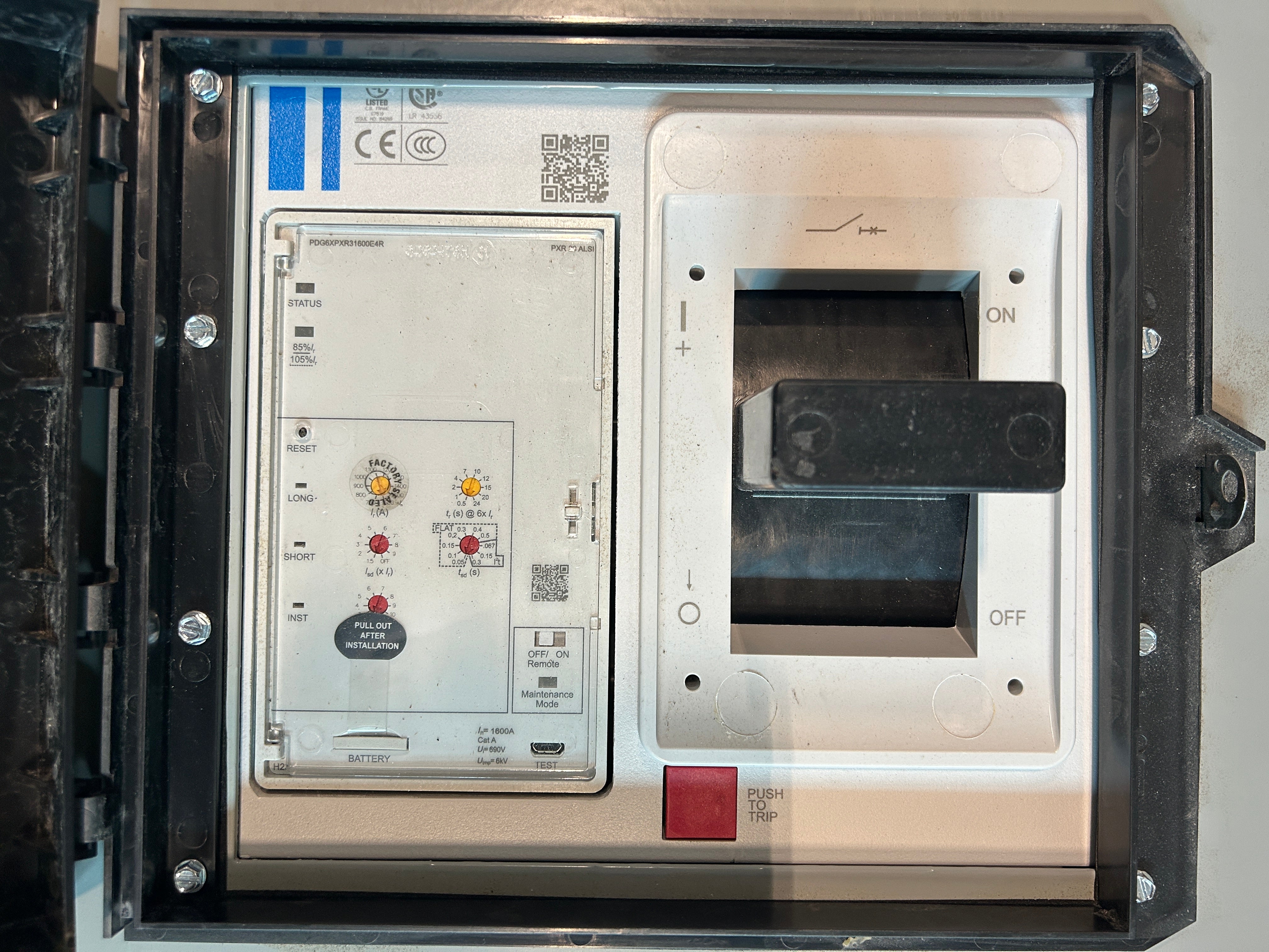 Eaton 1PMB1600RCCL Single Phase 1600A ARMS Maintenance Mode 100kAIC Main Disconnect