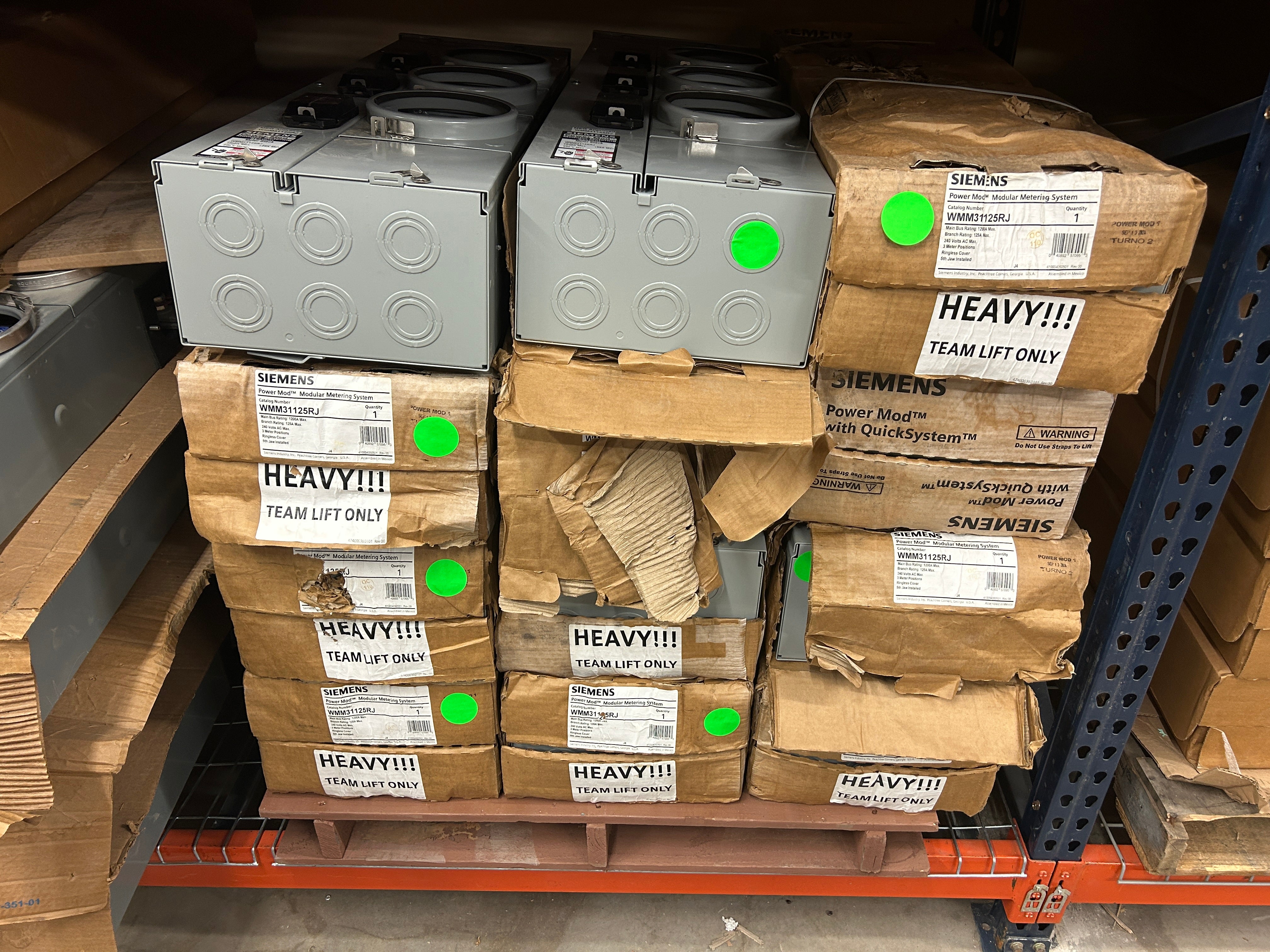 Siemens WMM31125RJ Single Phase Meter Stack